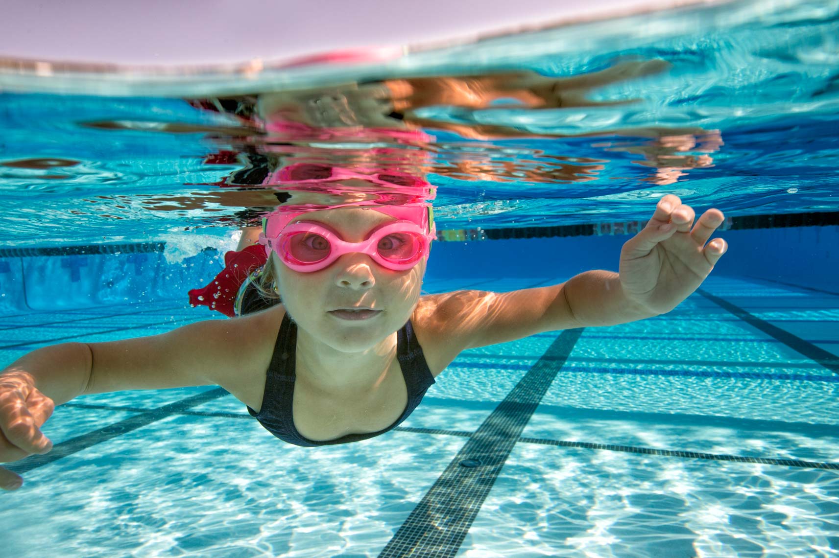 underwater girl swimmer